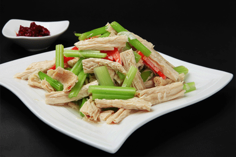 芹菜拌腐竹